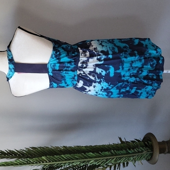 Hang Ten navy and turquoise racerback dress with pockets NWT - Picture 2 of 12